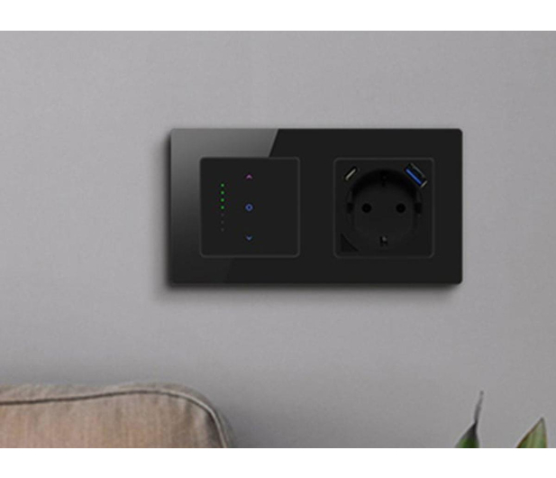 Avatto Ramka do włączników światła 2 Socket TS20 (czarna) - 1510589 - zdjęcie 2